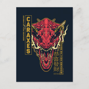 Caraxes Huvud Året för Drakar 恭喜發財 Vykort