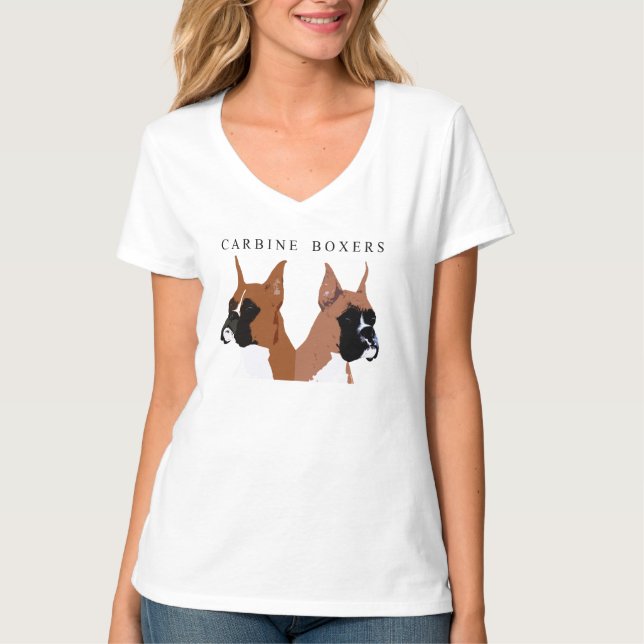 Carbine Boxers V-Nacke T-Shirt (Framsida)