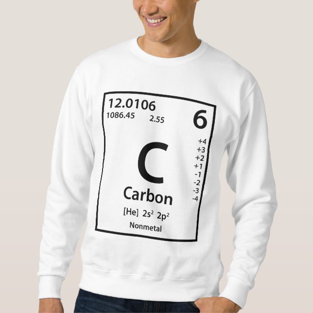 Carbon Element (black) Lång Ärmad Tröja (Framsida)