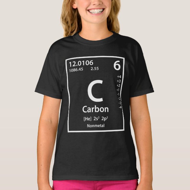 Carbon Element (white) T Shirt (Framsida)