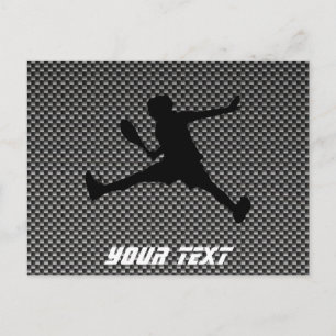 Carbon Fiber look Tennis Vykort