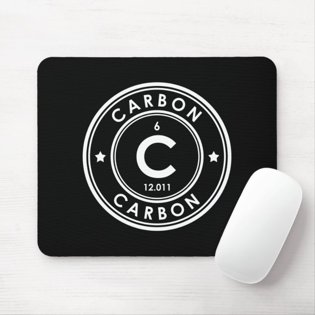 Carbon Inslag Black Mouse Pad Musmatta (Med mus)