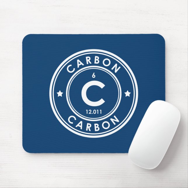 Carbon Inslag Blue Mouse Pad Musmatta (Med mus)
