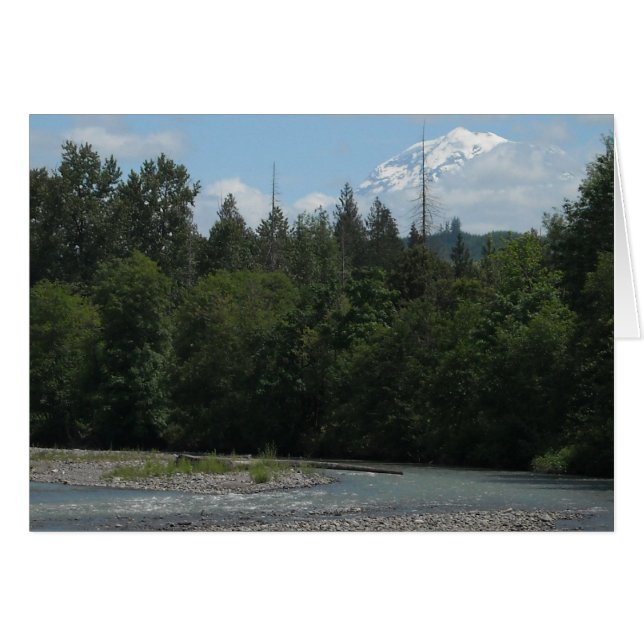 Carbon River Mount Rainier OBS Kort (Framsidan Horizontal)