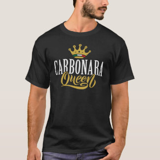 Carbonara Drottning – Rolig Italiensk Pastakärlek T Shirt