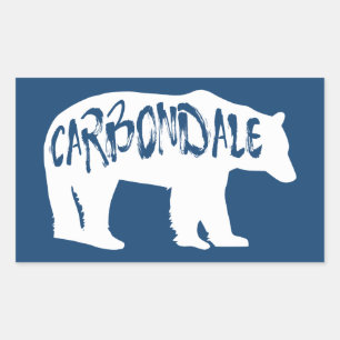 Carbondale Colorado Bear Rektangulärt Klistermärke