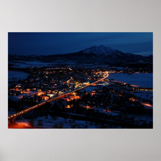 Carbondale Winter's Night Poster (Framsidan)