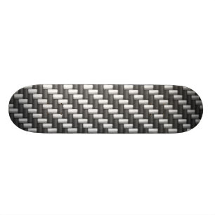 Carbonfiber kolfiber (fauxen) skateboard bräda 19,5 cm