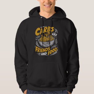 Carbs är Friends and Food Pasta Party Hoodie