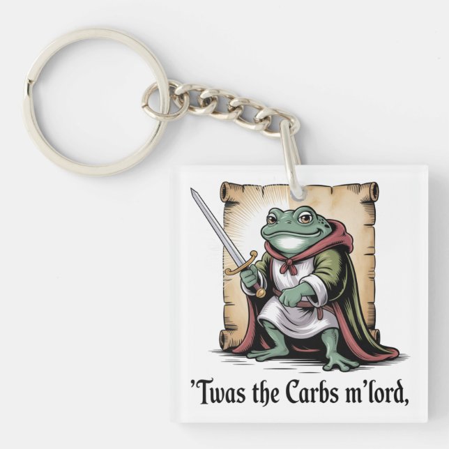 Carbs Got Me M’lord Funny Fantasy Frog (Framsidan)