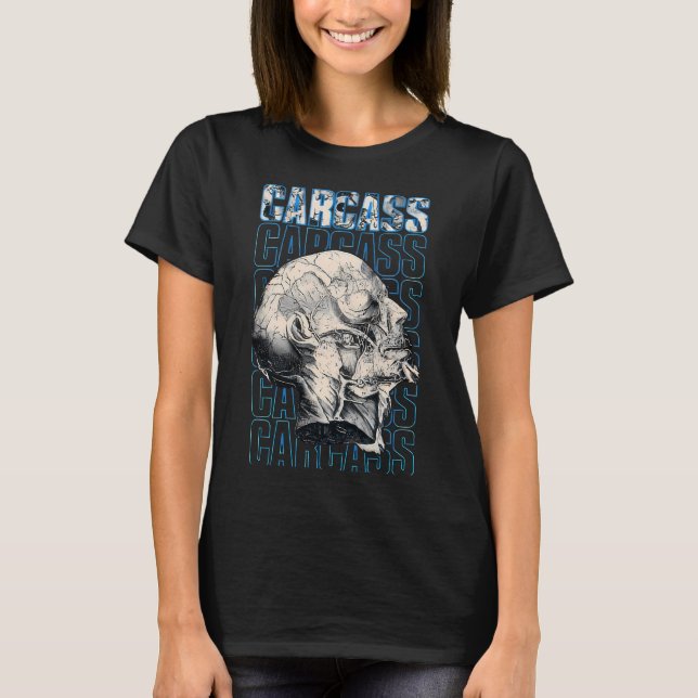 Carcass Necro Head Vävd Lapp #11 T Shirt (Framsida)