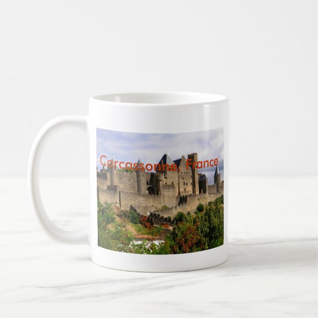 Carcassonne frankrike kaffemugg (Vänster)