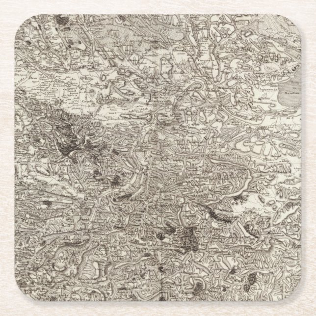 Carcassonne Underlägg Papper Kvadrat (Framsidan)