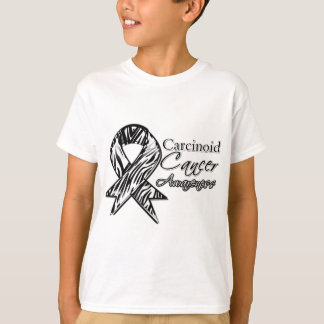 Carcinoid cancer Sebra-Görat randig T Shirt