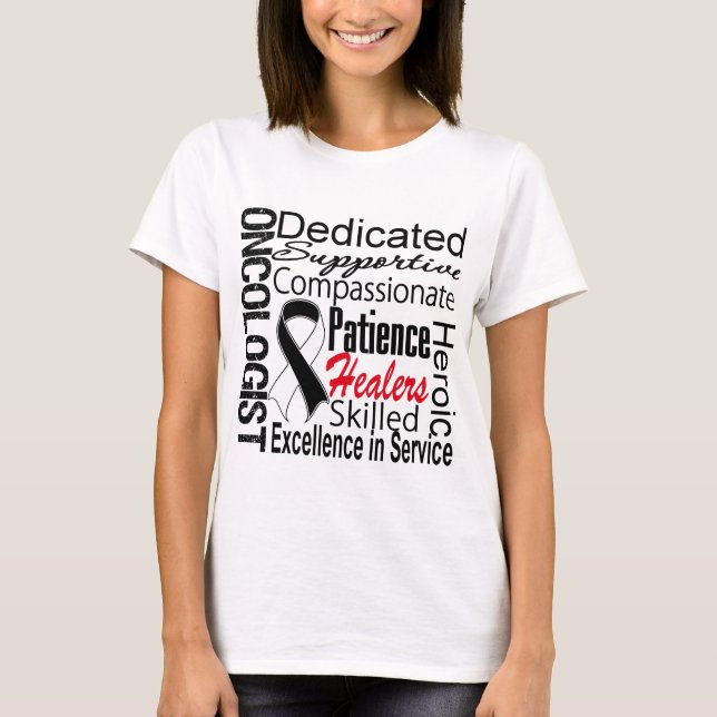 Carcinoid onkolog Collage T-shirt (Framsida)