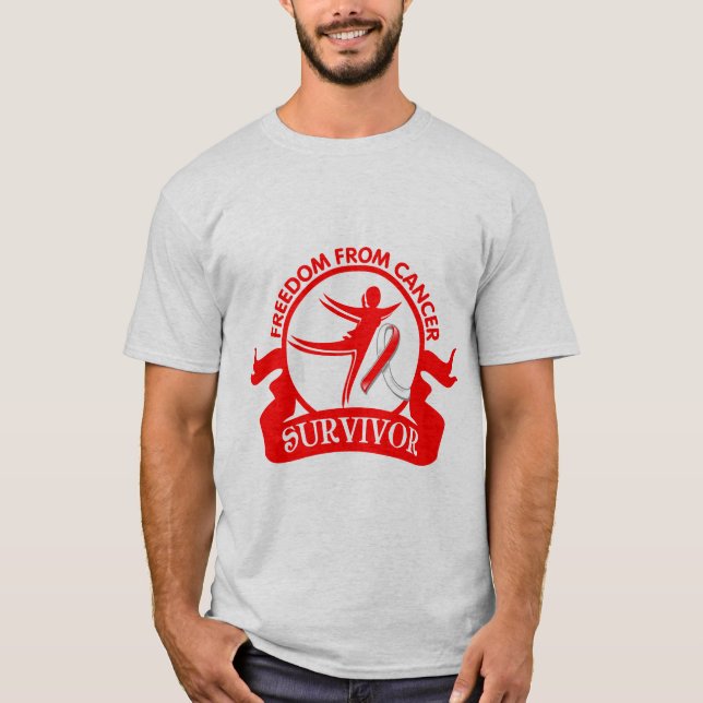 Carcinoma för Squamous cell - frihet från cancer Tröja (Framsida)