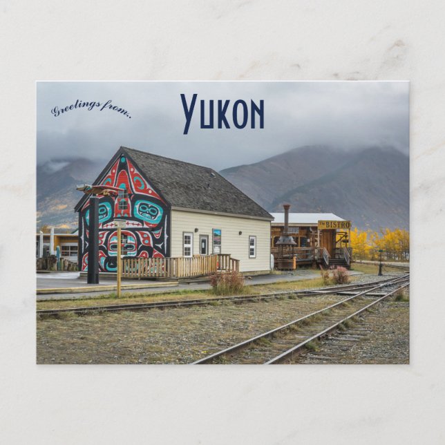 Carcross in Yukon Canada Vykort (Framsida)