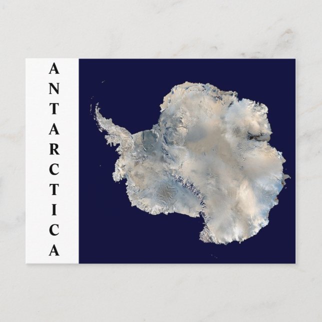 Carctica Satellite-vykort Vykort (Framsida)
