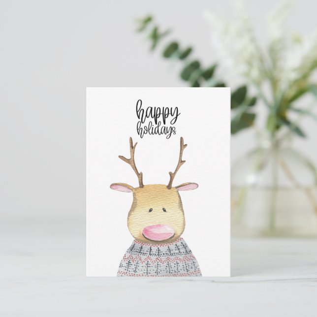 Card (10,8 x 14,2 cm) - Deer Vykort (Stående Fram)