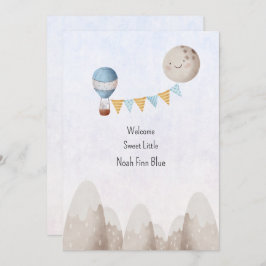 Card (12,7 x 17,8 cm) - Birth Announcement Kaart Inbjudningar