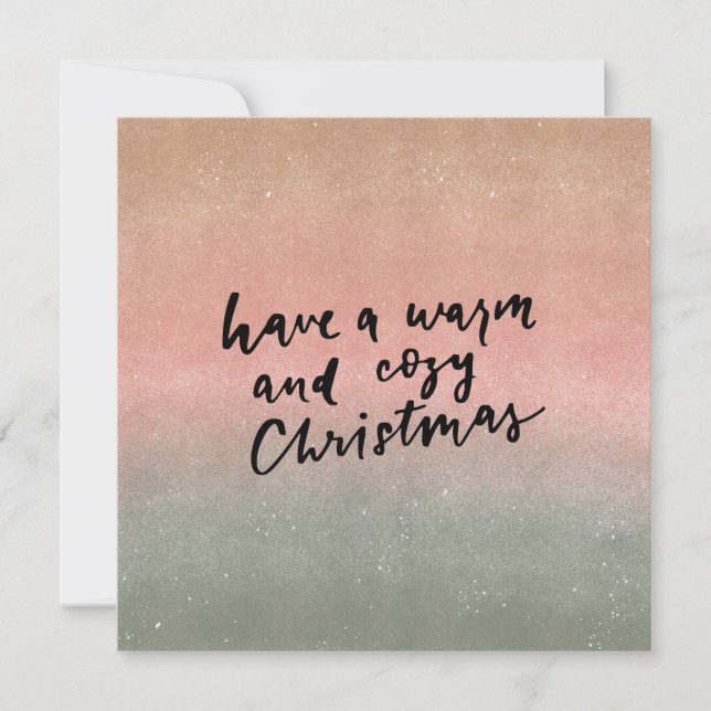 Card (13,3x13,3cm)- Have A Warm And Cozy Christmas Kort (Framsida)
