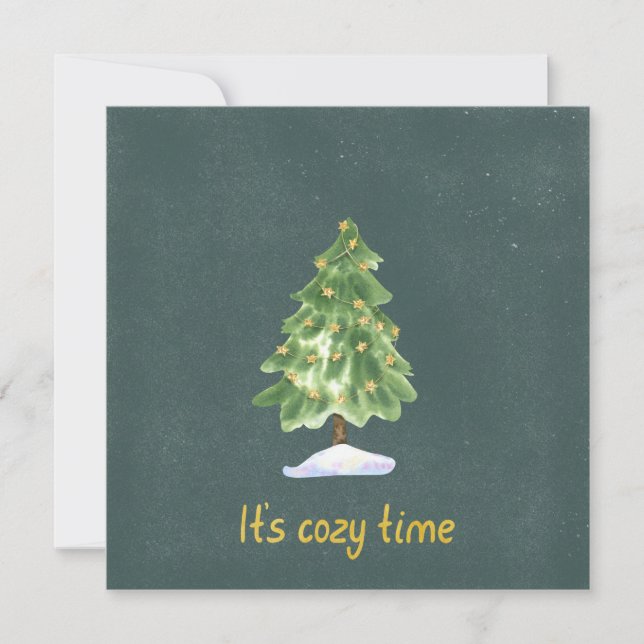Card (13,3x13,3cm) - It's Cozy Time Kort (Framsida)