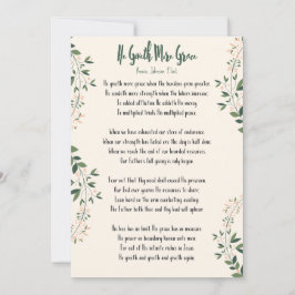 Card Annie Johnson Flint - "Han ger mer respit"