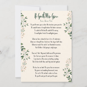 Card Annie Johnson Flint - "Han ger mer respit"