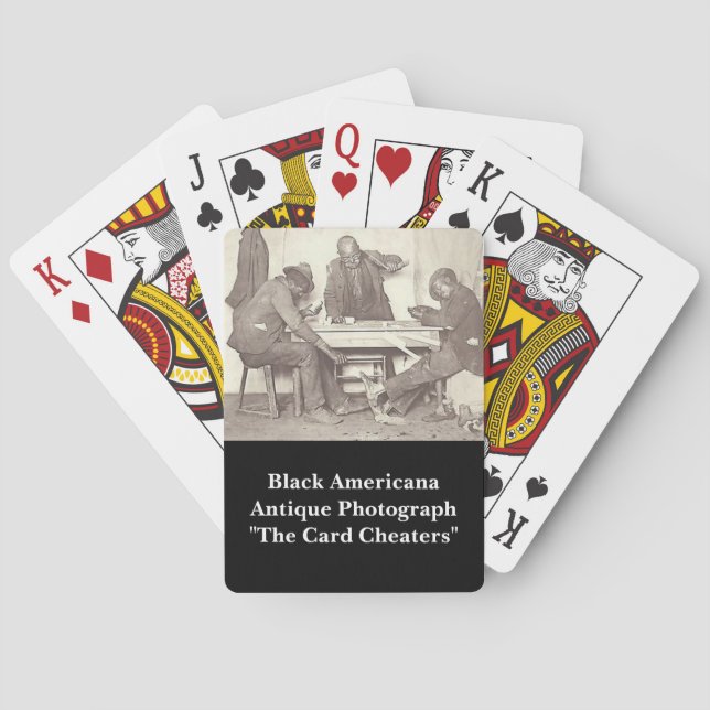 "Card Cheaters" Black Americana Poker-kort Casinokort (Baksidan)