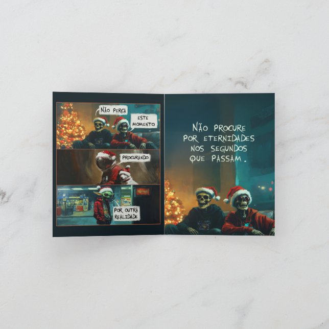 Card Dead Inside... But It’s Christmas Inbjudan (Inuti)