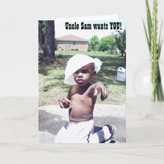 Card-farbror Sam vill ha dig (spoof) Tack Kort