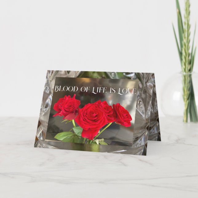 card for a loved one or marriage engagement kort (Framsida)