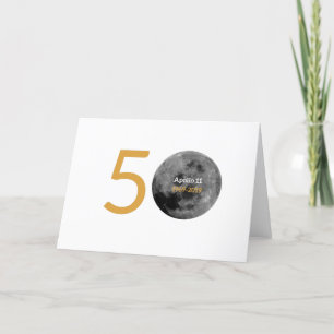 Card för Apollo 11 den 50th årsdagen, 1969-2019 Helgkort