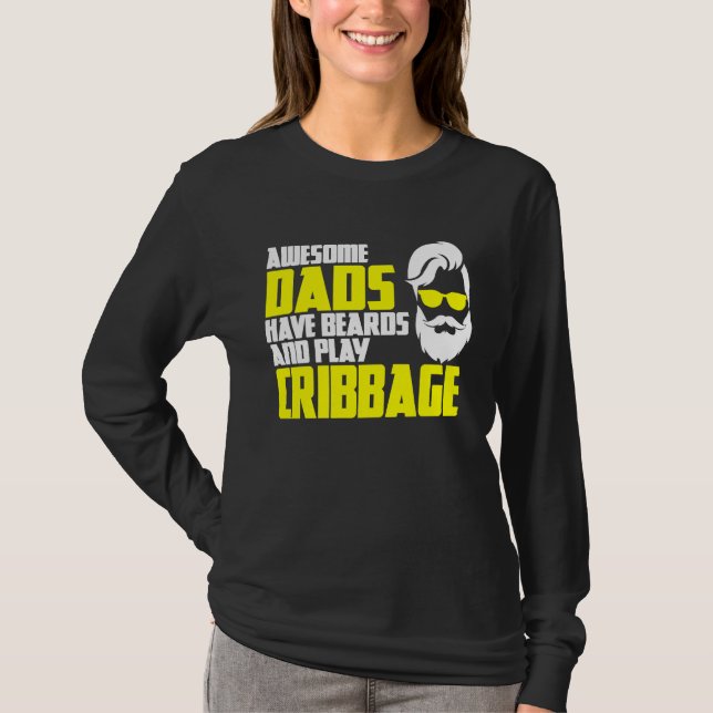 Card Game Cribbage Game Night Father's Day Cribbag T Shirt (Framsida)