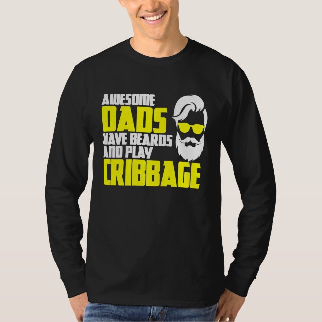 Card Game Cribbage Game Night Father's Day Cribbag T Shirt (Framsida)