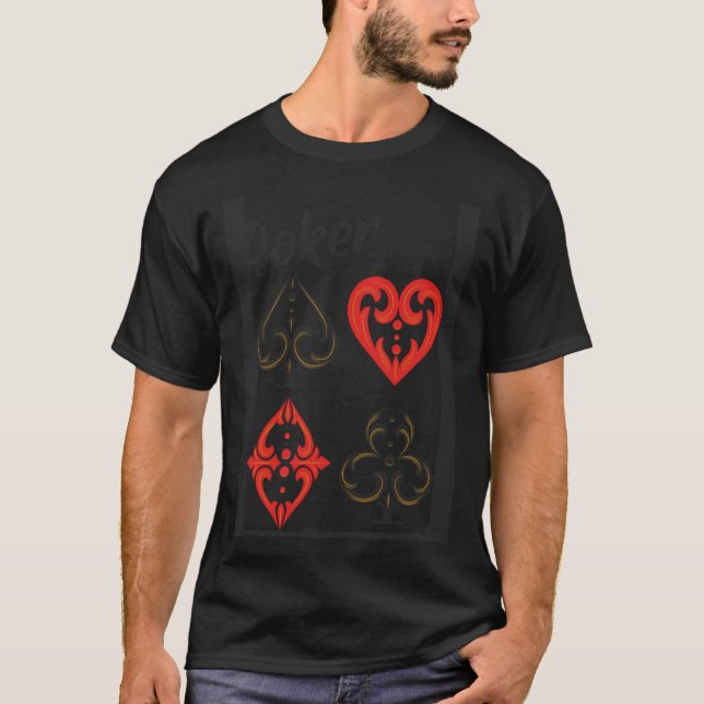 Card Games  Poker Champ T Shirt (Framsida)