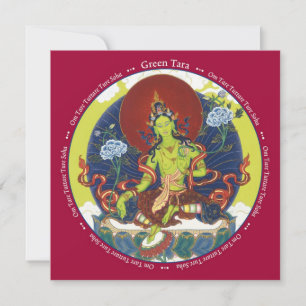 CARD Grönt Tara - med kuvert