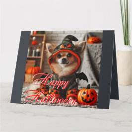 Card Halloween lite hund Kort