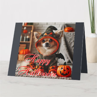 Card Halloween lite hund Kort