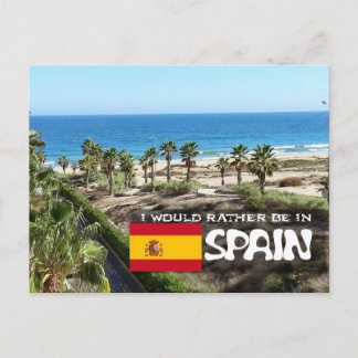 [Card] Jag vill hellre vara i Spanien Vykort