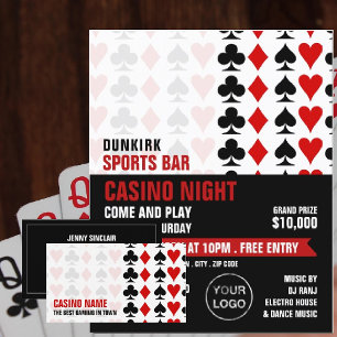 Card Kostym, kasino, spelindustrin Visitkort