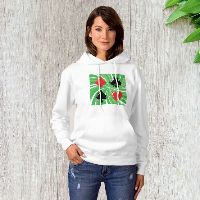 Card Kostym Womens Hoodie T Shirt (Skapare uppladdad)