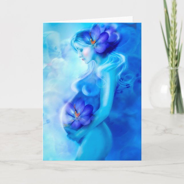 Card Lycklig Gravid Meddelande (Framsida)