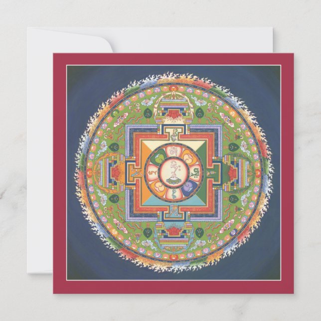 CARD Mandala of Compassion - square, med kuvert (Framsida)