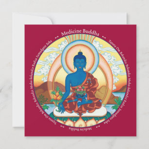 CARD Medicine Buddha - med kuvert