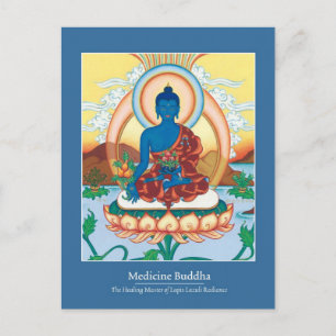 CARD Medicine Buddha - med vacker rygg Vykort