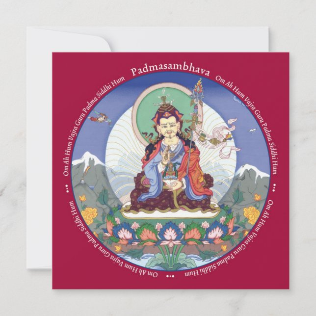 CARD Padmasambhava - med kuvert (Framsida)