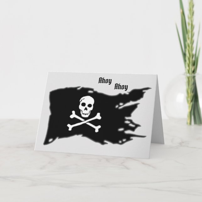 Card Pirates Flag Kort (Framsida)