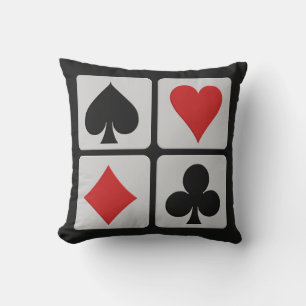 Card Player anpassningsbar dekorativ kudde