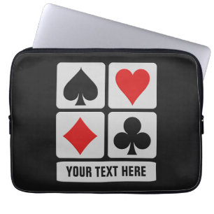 Card Player-anpassningsbar laptop sleeve